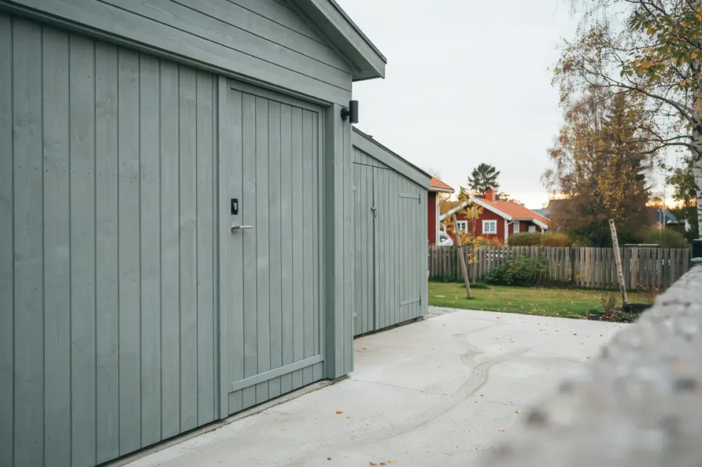 m lning av garageport och f rr dsd rrar i ronna